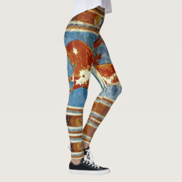 Forntida Minoan Crete Fresco Leggings