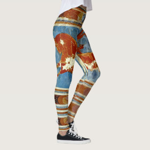 Forntida Minoan Crete Fresco Leggings