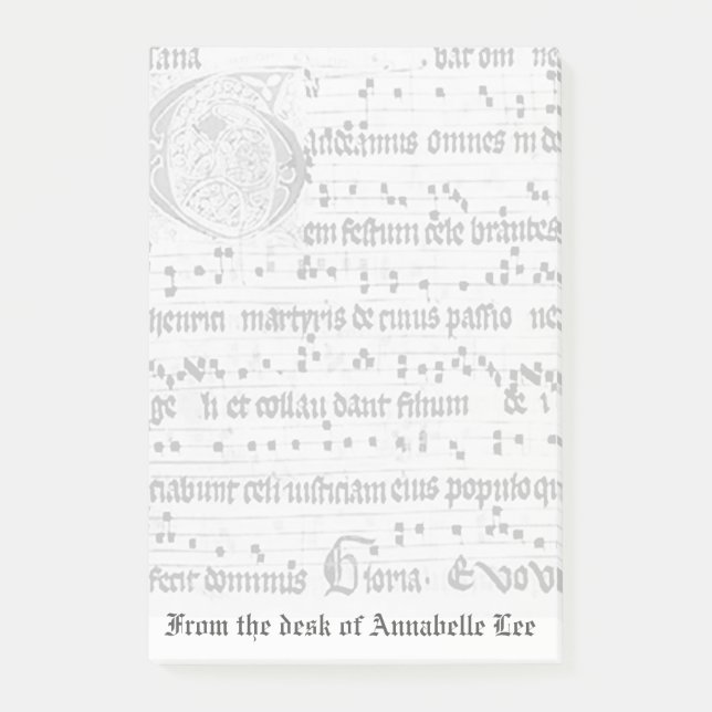 Forntida musik post-it block (Framsida)