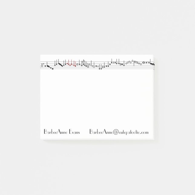 Forntida musikpub post-it block (Framsida)