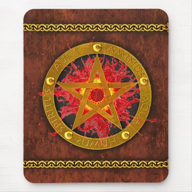 Forntida Mystisk Bok om Magiska Spells & Drycker I Musmatta (Framsidan)