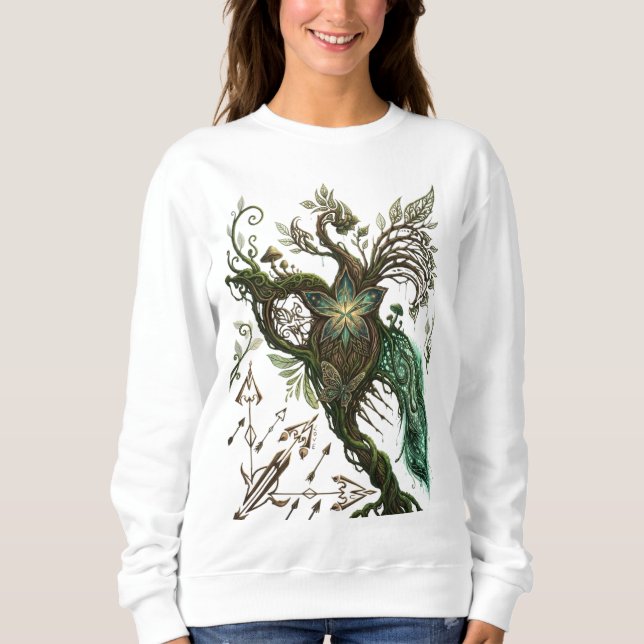 Forntida Naturande Mytisk 3D-illustration  T Shirt (Framsida)