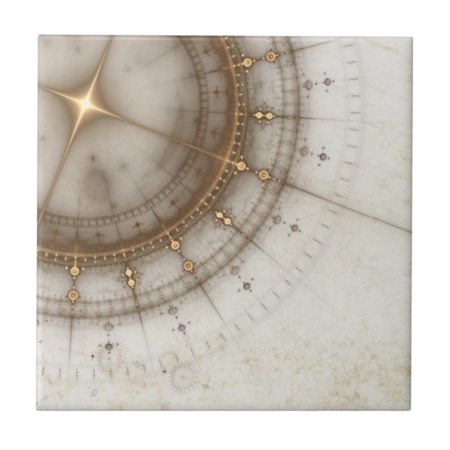 Forntida nautiskt kartlägger, Grunge Kakelplatta (Framsidan)