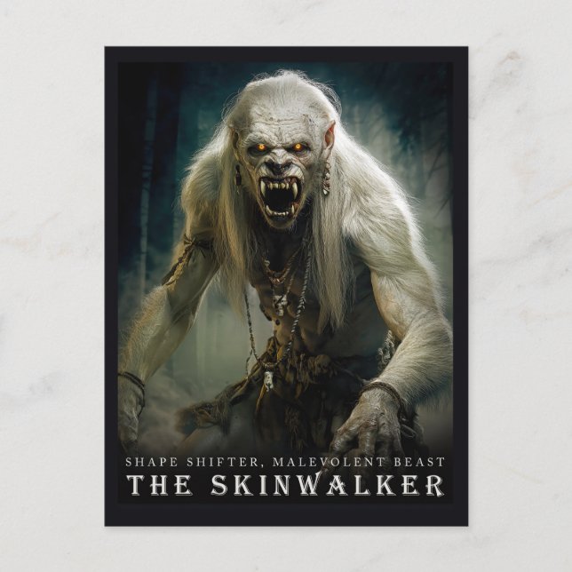 Forntida odjur och varelser: Skinwalker II vykort (Framsida)