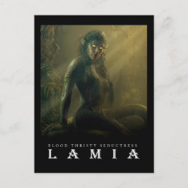 Forntida odjur & varelser: LAMIA vykort