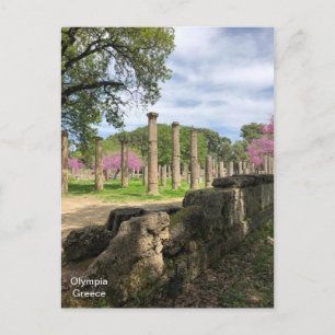 Forntida Olympia, Greece. Vykort