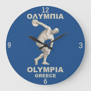 Forntida Olympia Grekland Stor Klocka