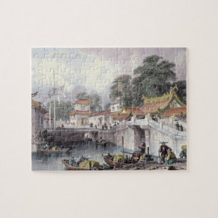Forntida överbrygga över floden på Chapro, c.18 Pussel