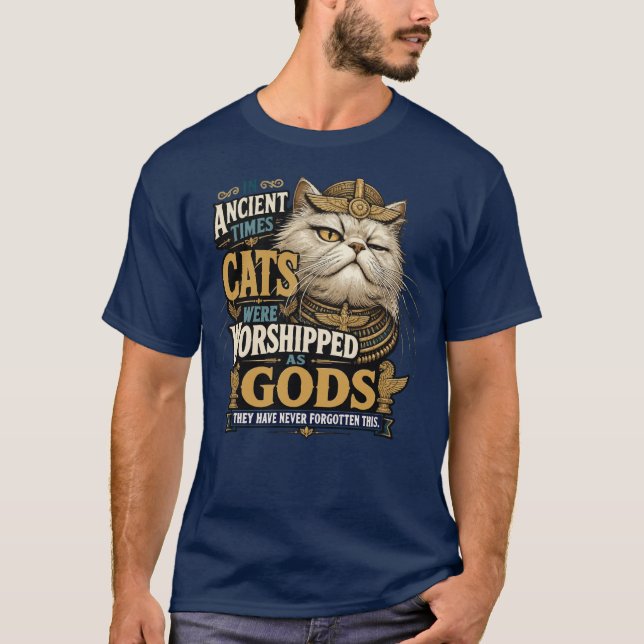 Forntida perserkattsattityd t shirt (Framsida)