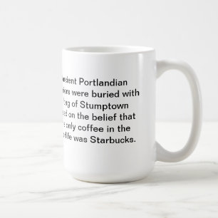 Forntida Portland kaffemugg: Begrava mig med Kaffemugg