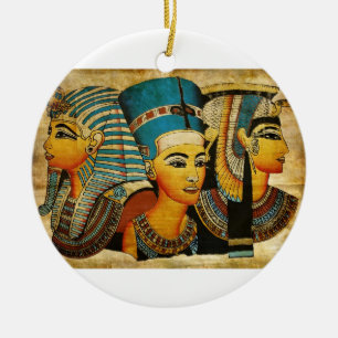 Forntida prydnad för egypten 3 julgransprydnad keramik