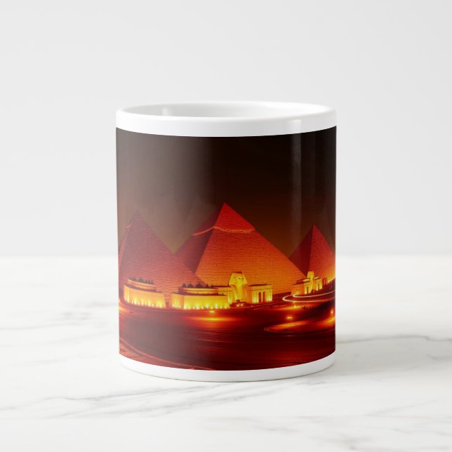 Forntida pyramider jumbo mugg (Framsidan)