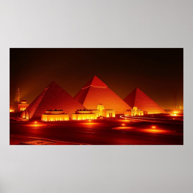 Forntida pyramider poster (Framsidan)
