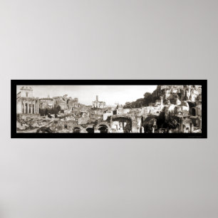 Forntida Rome, italienfoto 1909 Poster