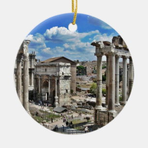 Forntida Rome Julgransprydnad Keramik
