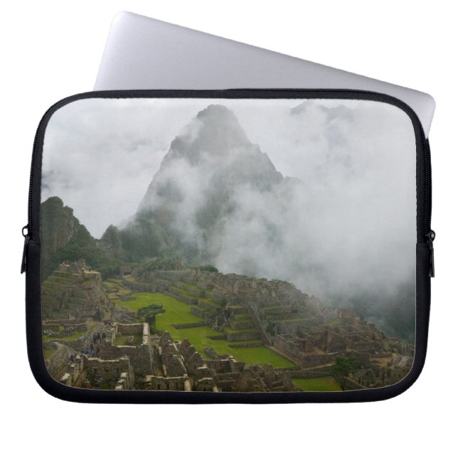 Forntida ruiner av Machu Picchu med Anderna Laptop Fodral (Framsidan)