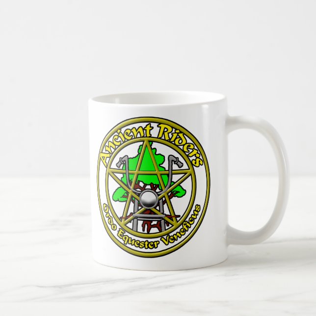 Forntida ryttarekopp kaffemugg (Höger)