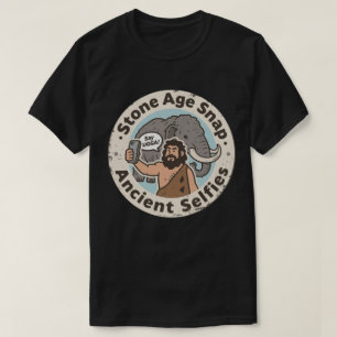 Forntida Selfie Grottmän Mamut T Shirt