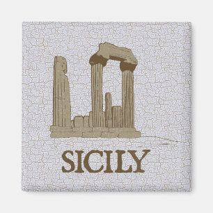 Forntida Sicily Agrigento fördärvar magneten Magnet