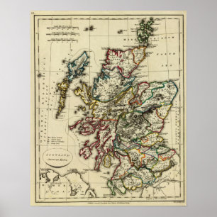 Forntida Skottland, modernt Poster