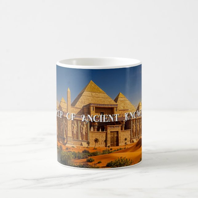 Forntida slott från de brännande sanddynerna kaffemugg (Center)