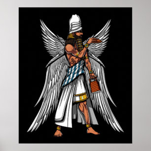Forntida Sumerian kung för främmande Anunnaki gu Poster