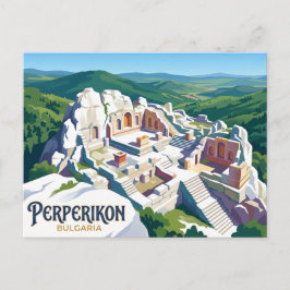 Forntida thrakiska staden Perperikon Bulgarien Vykort