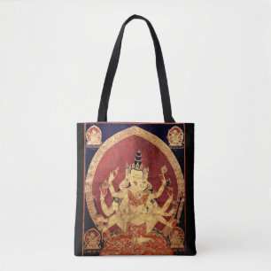 Forntida tibetan Tapestry Tygkasse