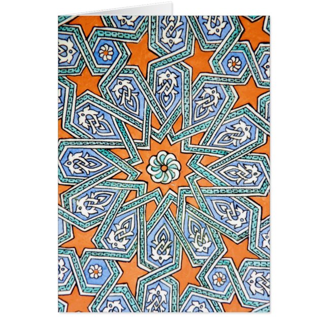 Forntida turkisk fröjd hälsningskort (Framsidan)