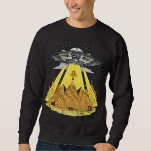 Forntida UFO för främmande pyramider för Lång Ärmad Tröja