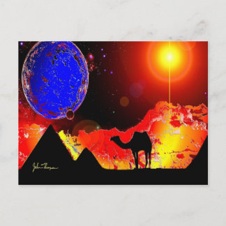 Forntida utomjordingar ruiner vykort