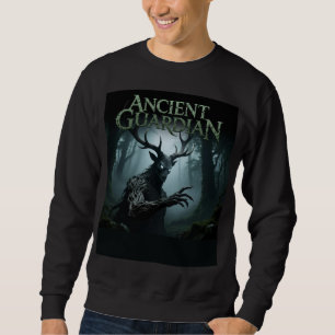 Forntida Vaktande Mörk Fantasy Varelse Konsttryck Lång Ärmad Tröja