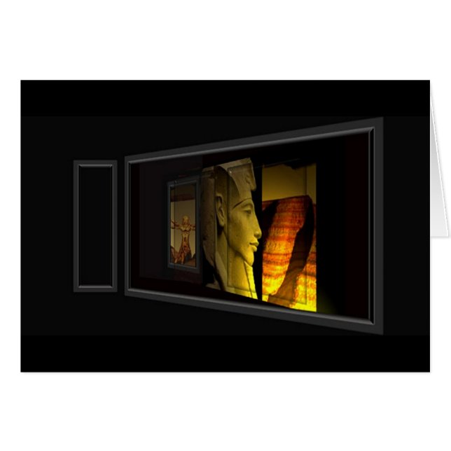 Forntida värld hälsningskort (Framsidan Horizontal)