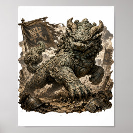 Forntida Yali-vaktfantasyaffisch Poster