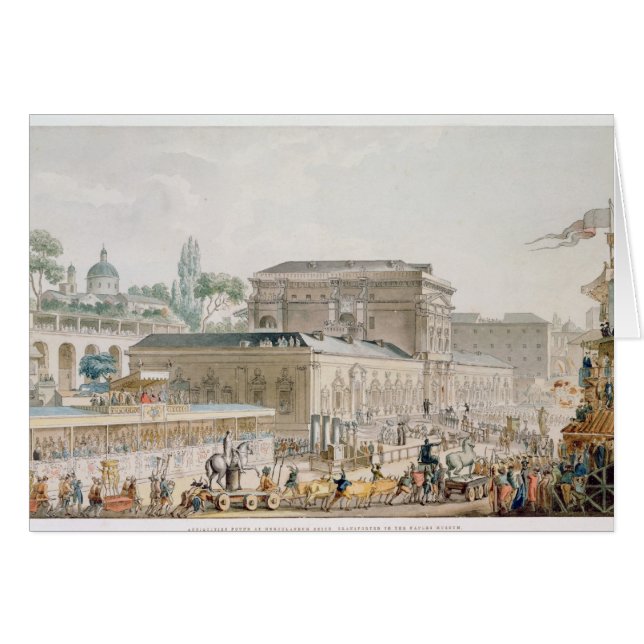 Forntidar som finnas på Herculaneum Hälsningskort (Framsidan Horizontal)