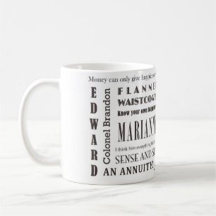 Förnuft och känsla kaffemugg