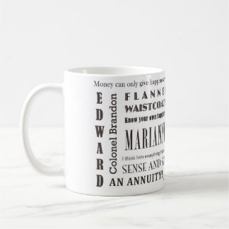 Förnuft och känsla kaffemugg