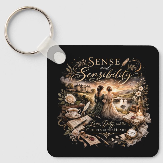 Förnuft och känsla nyckelring (Framsida)