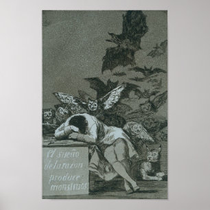 Förnuftet ger upphov till monster poster