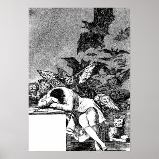 Förnuftets sömn föder monster, Goya Poster