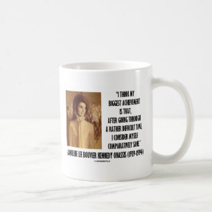 Förnuftigt citationstecken för Jackie Kennedy Kaffemugg