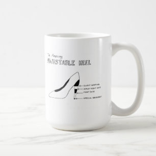 Förnuftigt skor med häl kaffemugg