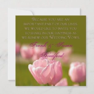 FÖRNYA BRÖLLOP-VINKAR - TULIPS INBJUDNINGAR