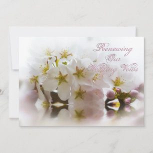 Förnya Bröllop-vokar - inbjudningarCherry-Blommar Inbjudningar
