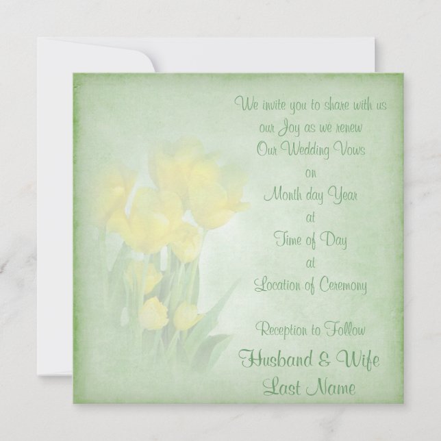 Förnya Bröllop-vyer Inbjudningar (Framsida)