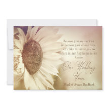 Förnya inbjudningar att visa - Solros - Mjuk effek