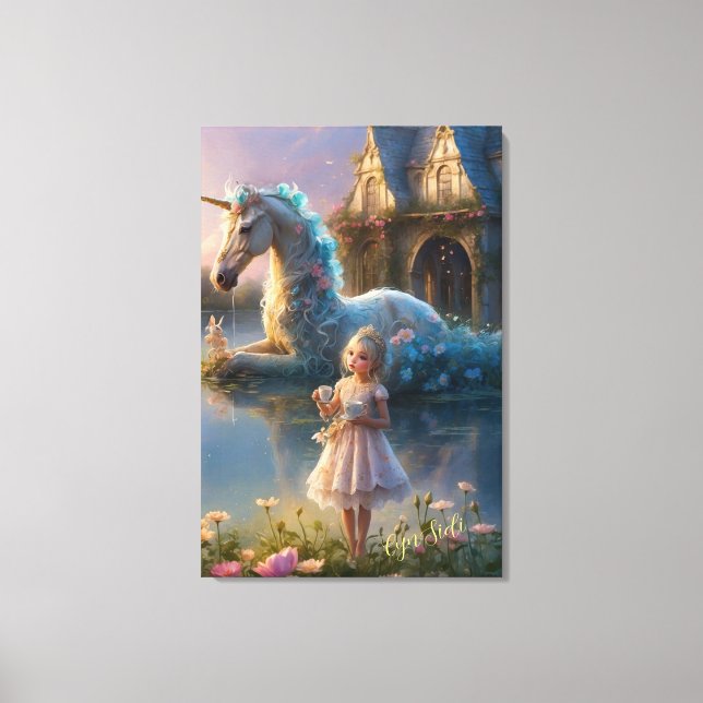 Förnyade reflektioner: Unicorns sanktion Canvastryck (Framsida)