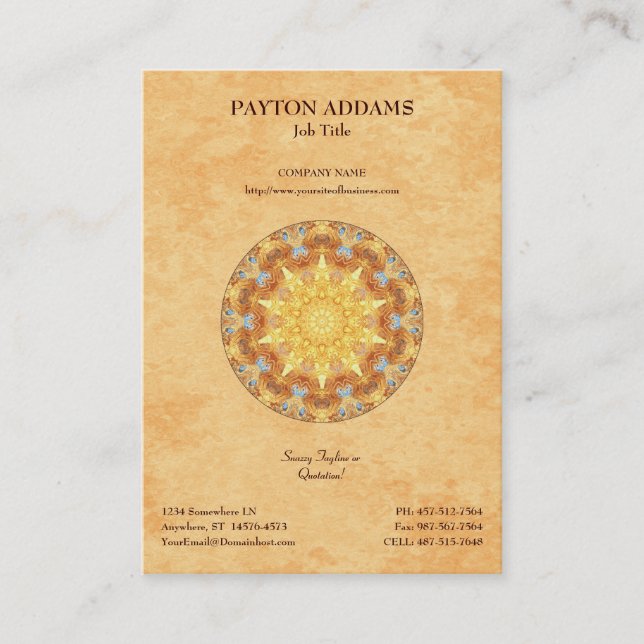 FörnyandeMandala - vertikal visitkort (Framsida)