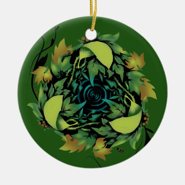 förnyat företag julgransprydnad keramik (Framsidan)