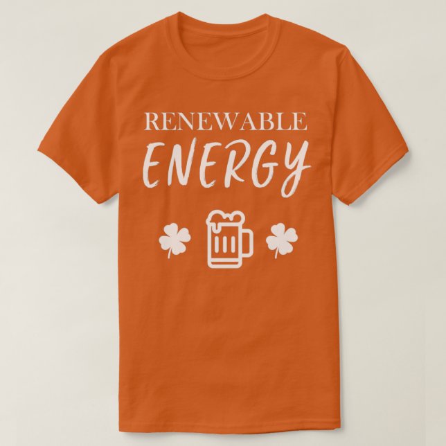 Förnybar energi Cute Funny Pun-Novelty T Shirt (Design framsida)